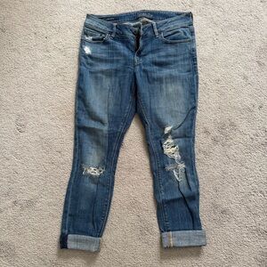 Lucky Brand Blue Distressed Skinny Jeans